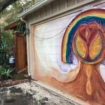 A rainbow painted on the side of the guesthouse that would be home for 6 days. (Talk about having my name all over it!) Lol. But seriously.