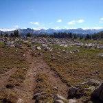 The trail to the epic view Doubletop Mountain provides.