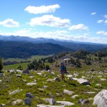 Ascending Doubletop Mountain.