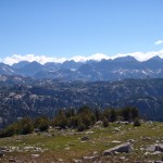 The view of the Wind River Range from Doubletop Mountain is among the best.