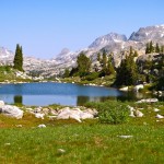 One of several beautiful lakes along the way.