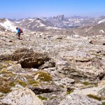 Me, doing a little way-finding. That's Lizard Head Peak in back center.