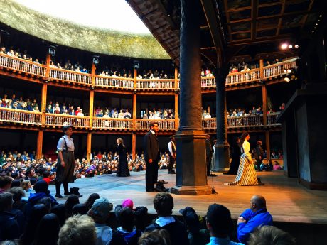 We loved watching The Taming of the Shrew in the historic, open air Globe Theatre.
