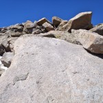 The last scramble to the summit of Wind River Peak.