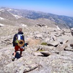 The summit is only the half-way point. This is about halfway down the mountain.
