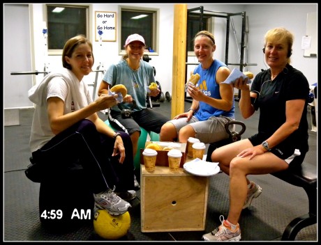 My early morning workout friends, Sarah Sweeney, Misty Atnip and Leslie Calkins.