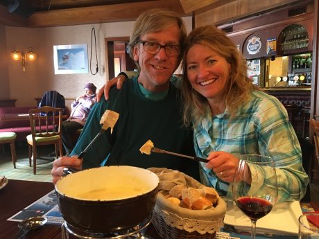 OMG, we finally got to experience firsthand, Switzerland's cheese fondue. It was worth the wait! Incredibly yummy. 
