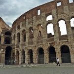 Rome's Colosseum, which opened in 80 A.D., and is the largest amphitheater ever built.