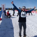 After the race. The training paid off. (No, I didn't wear my pack boots.)