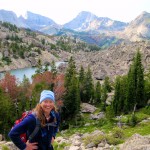Me, hiking Jackass Pass, above North Lake.