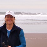 At the surf (Stinson Beach), marking the start of my hike.