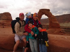 Our family at Delicate Arch, Spring Break 2008.