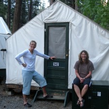 Yosemite's Curry (Tent) Village. Not really roughing it, if I must be honest...