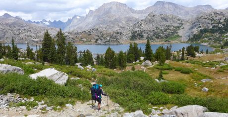 Kathy, leading us down the trail toward Island Lake.