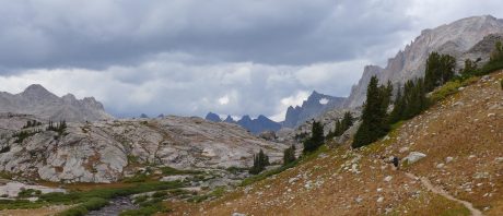 Kathy, heading toward Titcomb Basin, and specifically, Indian Basin.