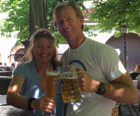 Prost! We have officially arrived in Germany! :) Jerry and I enjoyed beers at Hofbrauhaus