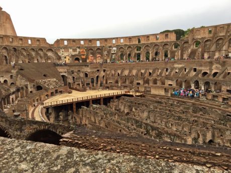 Awesome. The inside of the Colosseum.