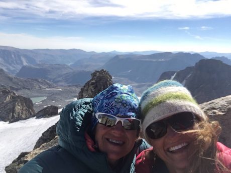 Yeehaw! Kathy and I, on the summit.