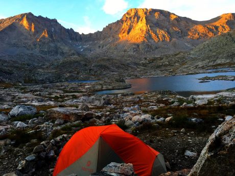 Our campsite was stellar. Evening alpenglow.