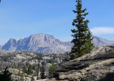 Fremont Peak, in our rearview mirror. We could make out the route we had climbed the day before.