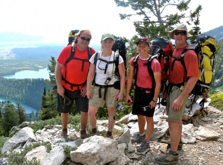 Still fresh and frolicking...about 2.5 miles into the hike to Corbet High Camp.