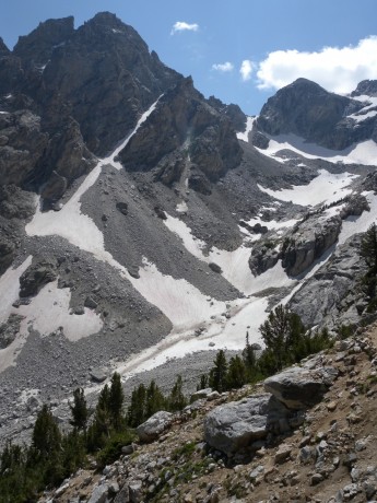 We are surrounded by granite and glaciers along the way.