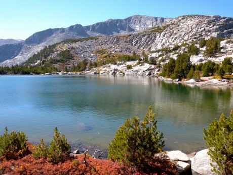 One of several beautiful lakes we hiked by.