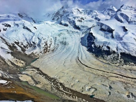 Gorner Glacier, approximately 22 square miles in size.