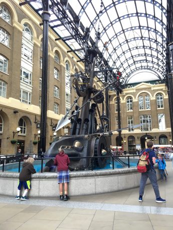 The boys, at Hay's Galleria.