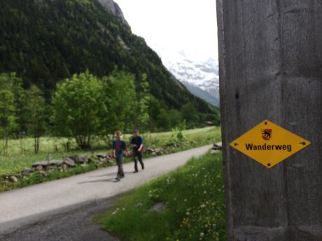 LOL. We think "wanderweg" means wandering. When this photo was taken by my husband of our two oldest sons, we had been wandering all right. All day long! :)