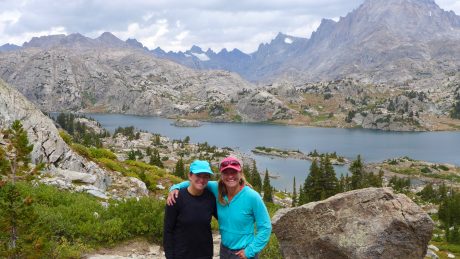 Kathy and I, posing at Island Lake.