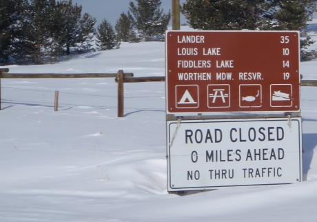 Road closed? Really? Glad there was a sign...