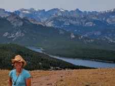 On a hike in my backyard, Wyoming's Wind River Range.