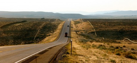 This is probably the most common scene experienced by people traveling in a car in Wyoming. (Photo by Florian Herrmann)