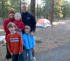 Camping at Grand Canyon.