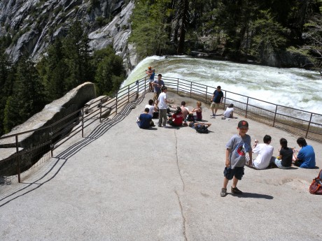 The brink of Vernal Falls.